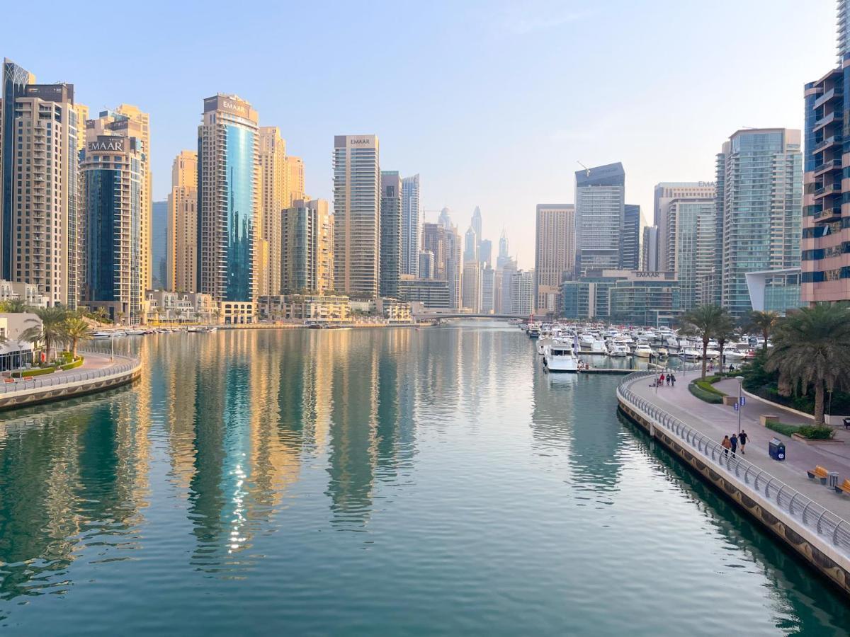 Private Gorgeous Room With Marina View With Shared Kitchen In Shared Apartment Dubai Exteriör bild